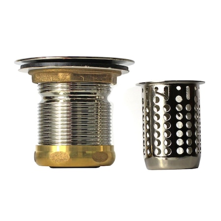 Thrifco Plumbing Jr. Duo Kitchen Sink Basket Strainer Assembly 2-1/2 Inch Deep,  4405725